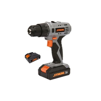 Bormasina 18V cu 2 acumulatori Sthor 78972, Li-Ion, 1.3 Ah, 22 Nm, valiza transport Bormasina 18V cu 2 acumulatori Sthor 78972, Li-Ion, 1.3 Ah, 22 Nm, valiza transport