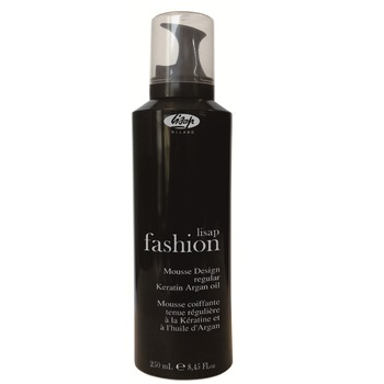 Spuma fixare usoara cu keratina si ulei de argan, LIsap Milano, Fashion Mousse Regular, 250ml Spuma fixare usoara cu keratina si ulei de argan, LIsap Milano, Fashion Mousse Regular, 250ml
