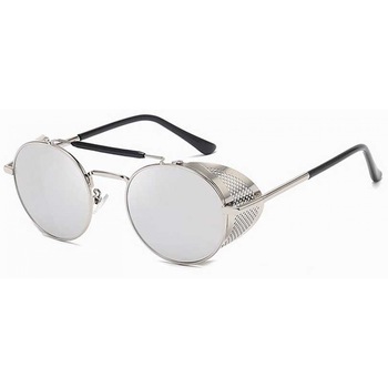 Ochelari de soare Rotunzi Steampunk Cage Argintiu Ochelari de soare Rotunzi Steampunk Cage Argintiu