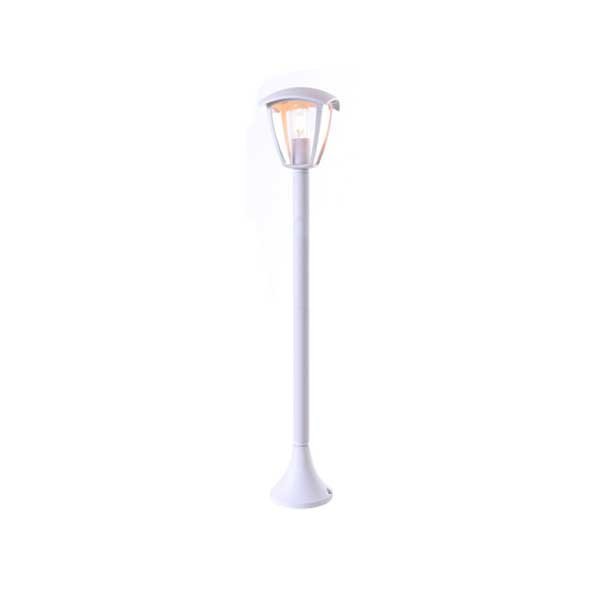 Lampa LED, Optonica, Inaltime 90 cm pentru terasa si gradina, E27, Alb