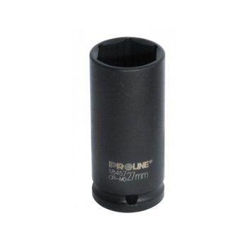 Cheie tubulara adanca hexagonala de impact Proline, 3/4 inch, 43 mm, otel aliaj crom-molibden Cheie tubulara adanca hexagonala de impact Proline, 3/4 inch, 43 mm, otel aliaj crom-molibden