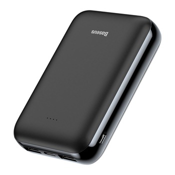 Baterie externa Baseus Mini JA ,Incarcare 4 dispozitive in accelasi timp 10000mAh 2xUSB 1xUSB-C PD 1xMicro USB 2.1A Negru Baterie externa Baseus Mini JA ,Incarcare 4 dispozitive in accelasi timp 10000mAh 2xUSB 1xUSB-C PD 1xMicro USB 2.1A Negru