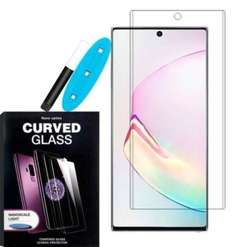 Folie din sticla cu adeziv UV Digitech Glass pentru Samsung Galaxy Note 10 Plus cu lampa UV inclusa, Transparent Folie din sticla cu adeziv UV Digitech Glass pentru Samsung Galaxy Note 10 Plus cu lampa UV inclusa, Transparent