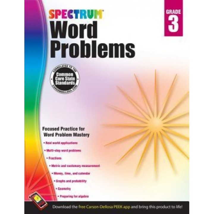 Spectrum Word Problems, Grade 3, Spectrum (Compiled by)