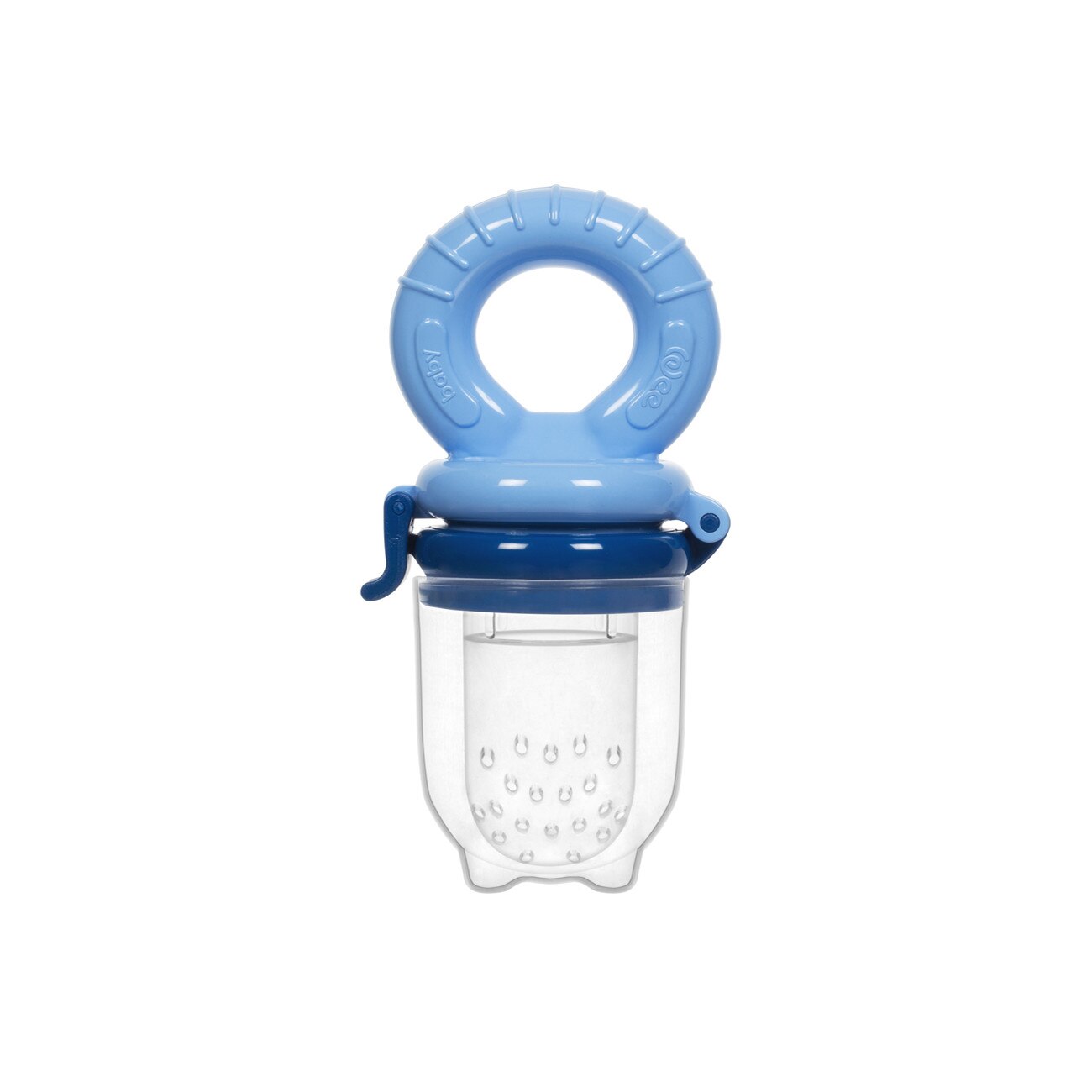 Suzeta din silicon moale pentru pulpa fructelor, bleu (+6 luni) BPA 0%