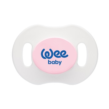 Suzeta fosforescenta din silicon ortodontica pentru somn Wee Baby, roz nr 1 Suzeta fosforescenta din silicon ortodontica pentru somn Wee Baby, roz nr 1