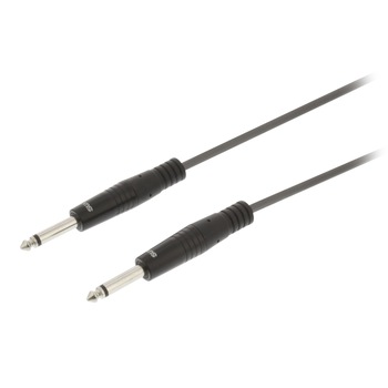 Cablu audio mono 6.35mm tata - 6.35mm tata 10m negru, Sweex Cablu audio mono 6.35mm tata - 6.35mm tata 10m negru, Sweex