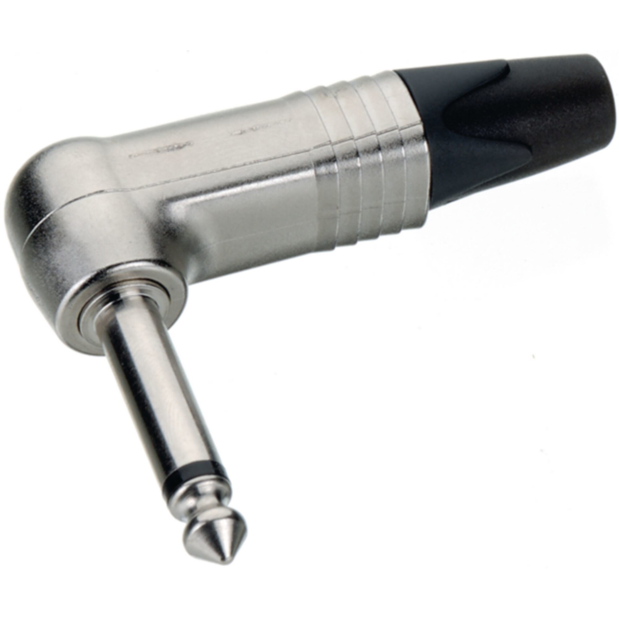 Conector JACK 6.35mm mono tata in unghi de 90 grade, Neutrik