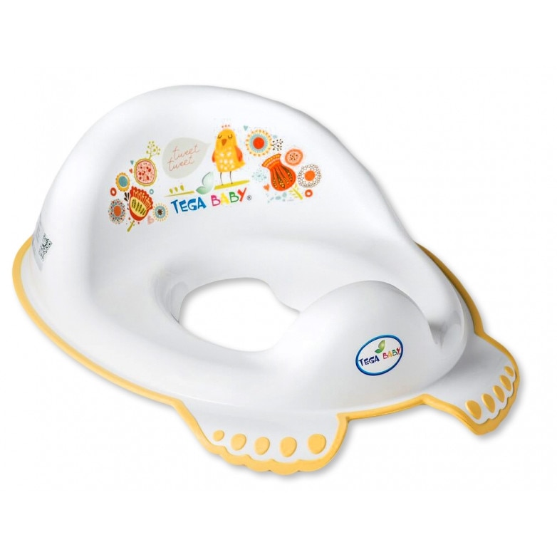 Reductor toaleta anti-derapant Folk alb