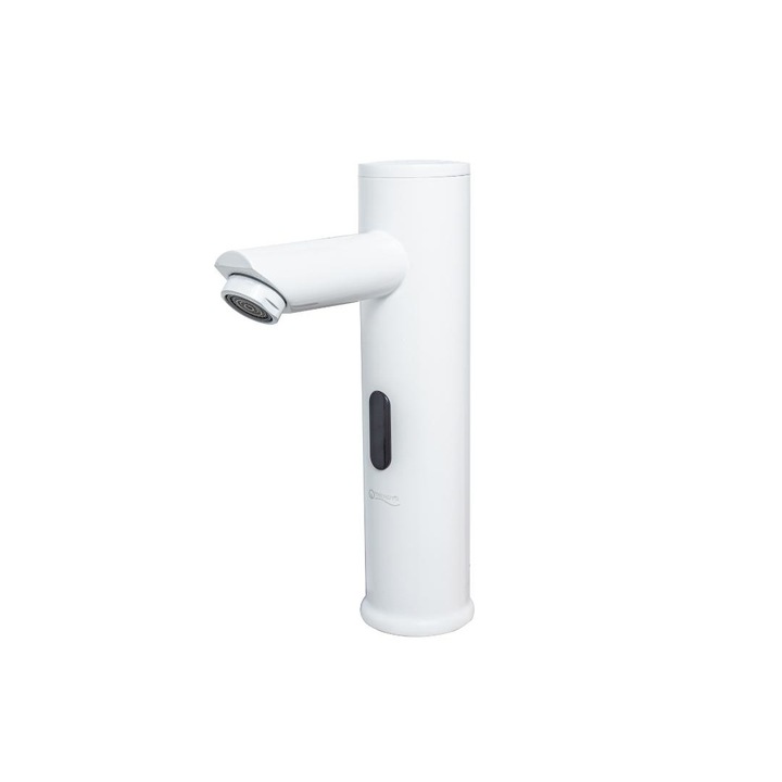 Baterie lavoar cu senzor fara mixer alb mat TRENDY S