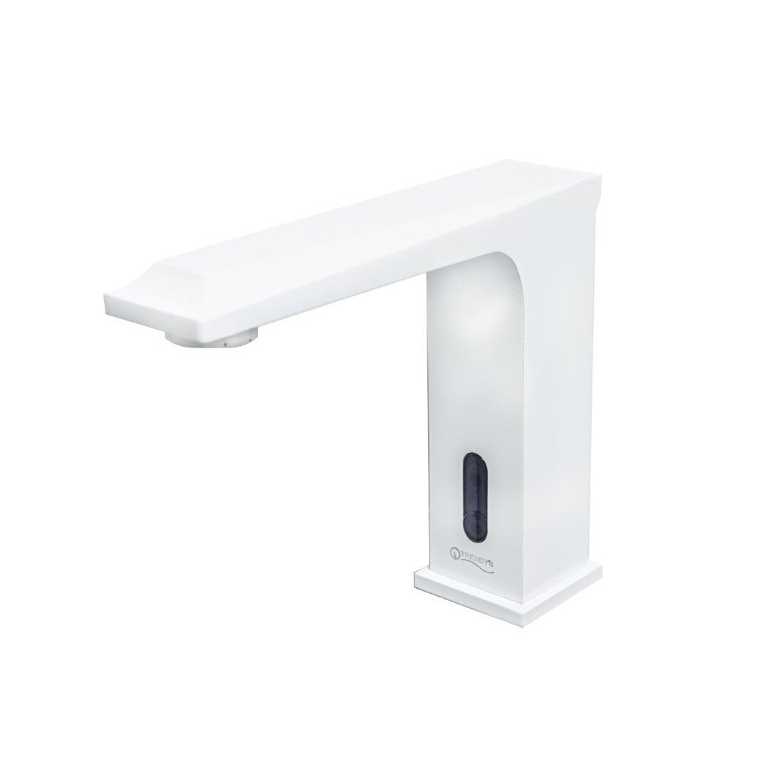 Baterie lavoar cu senzor profesionala alb mat TRENDY S