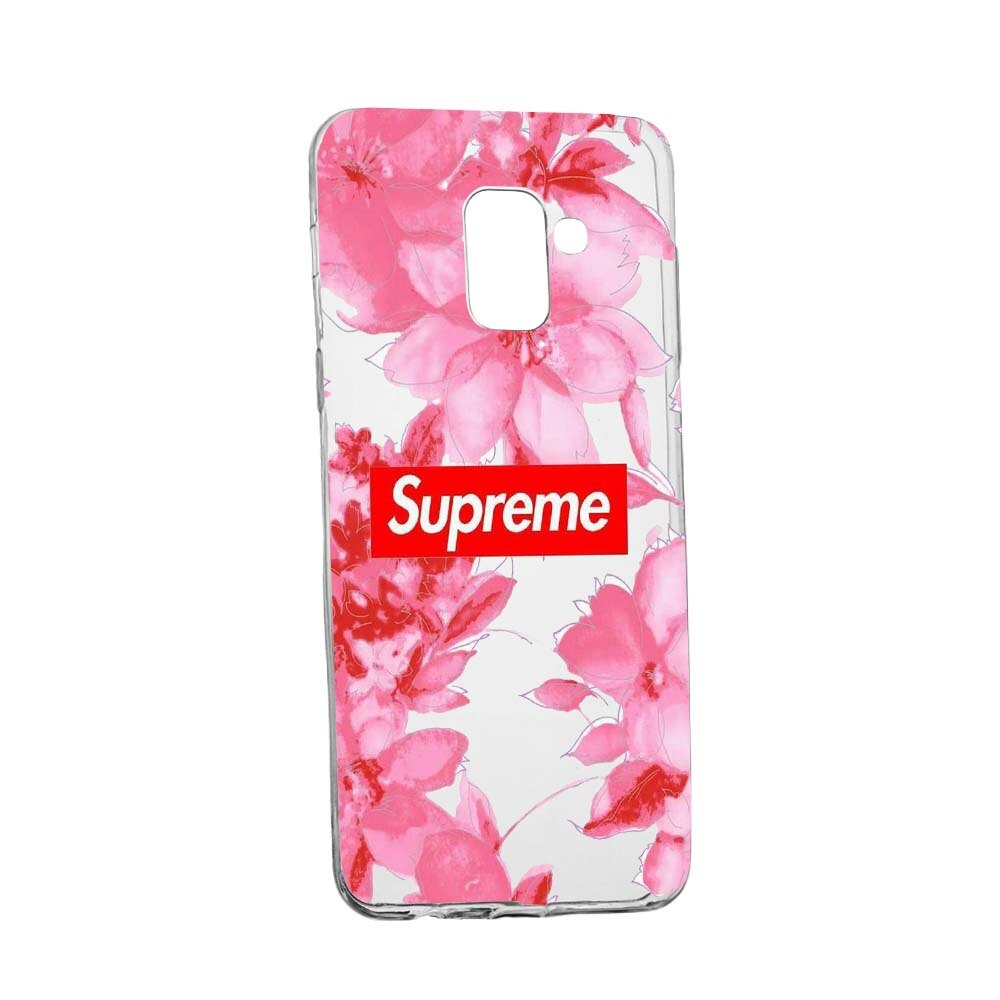 Husa de protectie Supreme, Flowers pentru Samsung Galaxy A8 2018 / A5 2018, rezistenta la uzura, anti-alunecare, din silicon Premium, 260