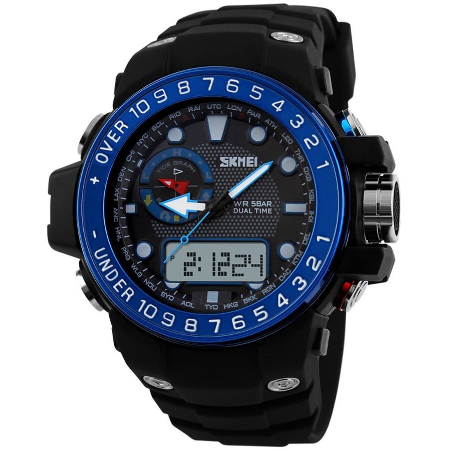 Ceas barbatesc Quartz Skmei casual, sport S1063, curea silicon