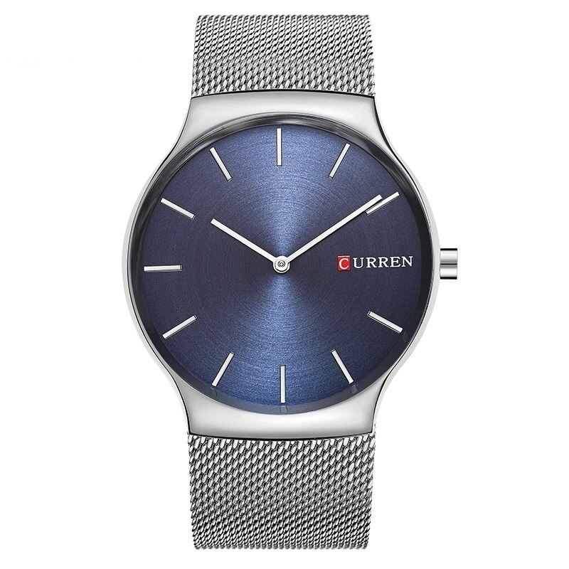 Ceas barbatesc PREMIUM SuperSlim casual, elegant Quartz Curren C208, curea metal