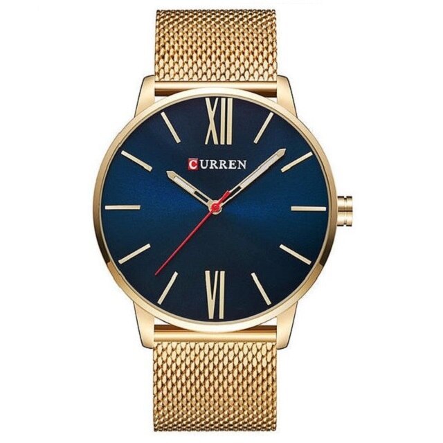 Ceas barbatesc PREMIUM SuperSlim casual, elegant Quartz Curren C204, curea metal