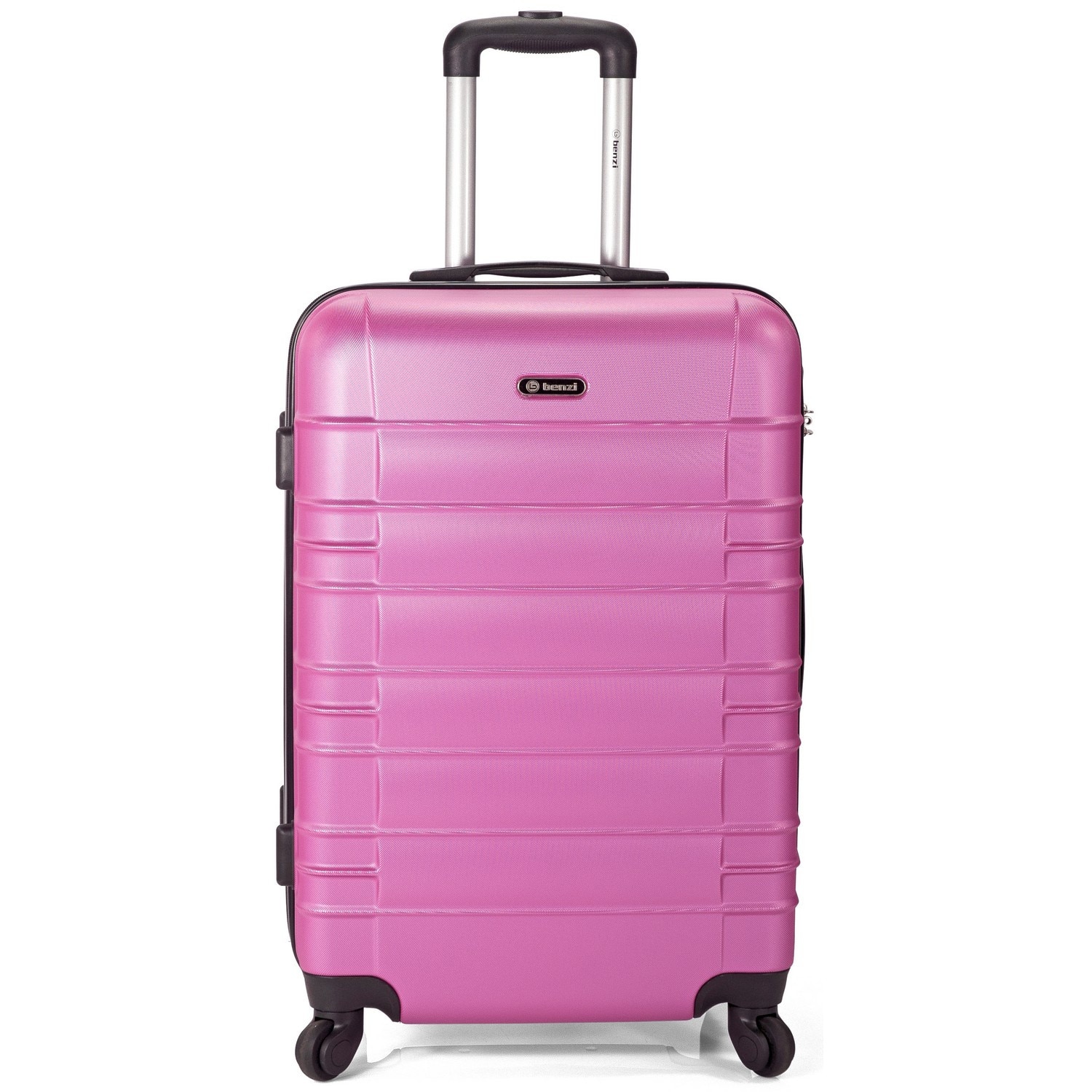 Troler Cabina, ABS, 4 Roti, BENZI, BZ 5222 - 55 cm, Roz