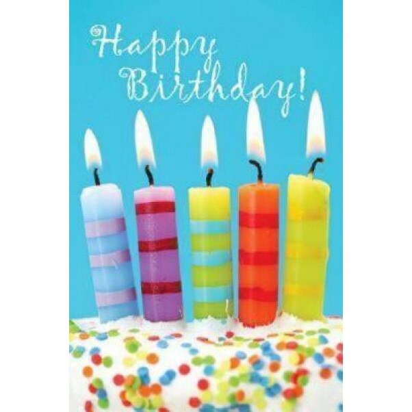 Happy Birthday 5 Candles Postcards, Package of 25, Abingdon Press (Manufactured by)