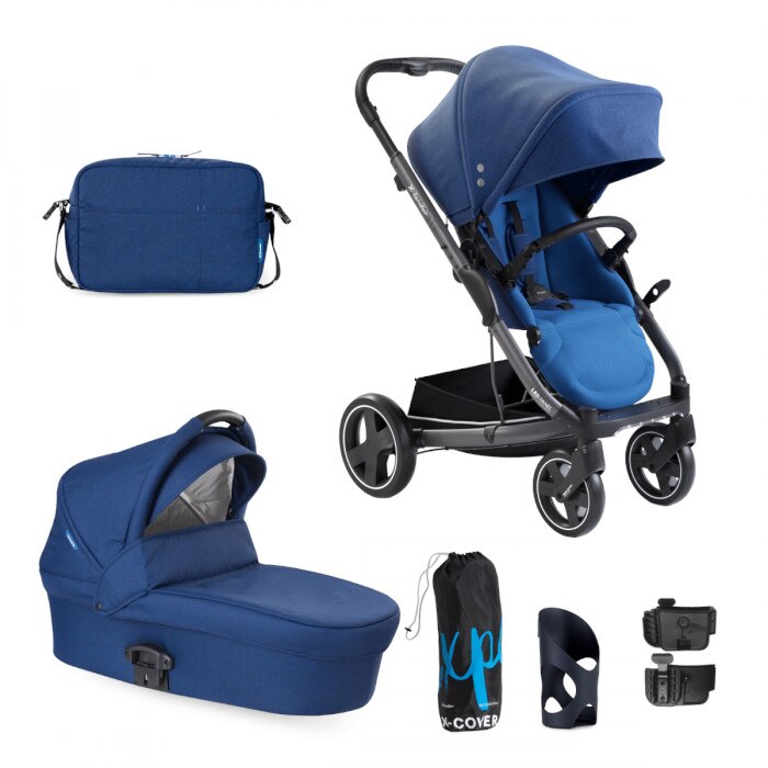Set carucior 2 in 1 X-Lander X-Cite XL, Albastru