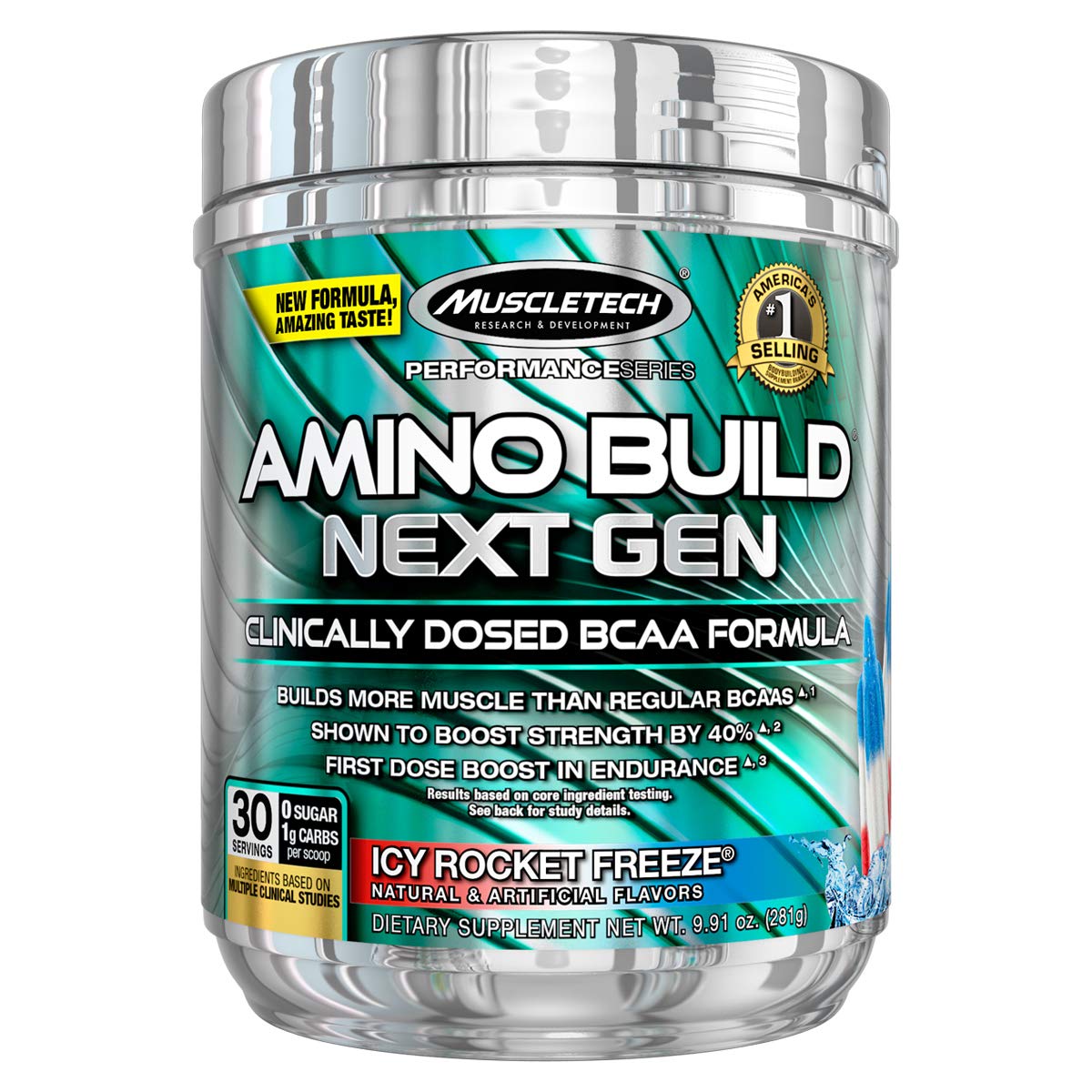 Muscletech amino build next gen 30 SERVINGS icy rocket freeze