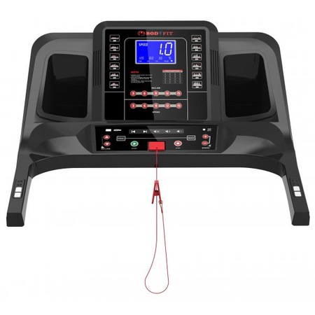 Banda de alergare electrica BodyFit F8000, motor 3.0 CP, viteza pana la 18 km /h, intrare USB si MP3