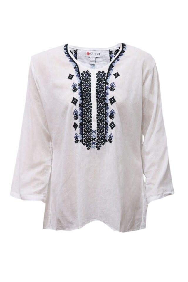 Bluza dama, tip ie, traditionala, dae4284, Alb