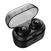 casti bluetooth pentru sport wireless 50 tws cutie impermeabila pentru casti momohippo negru imagen 2_0_
0