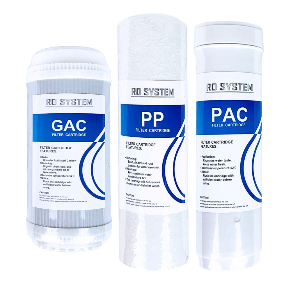 Set filtre EMTEC RO 800 GPD de schimb la 6 luni (GAC+PP+PAC)