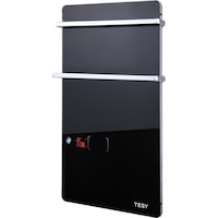 Incalzitor baie din sticla TESY GH 200 B, 2000 W, senzor PIR, Touch Control, display LED, Negru