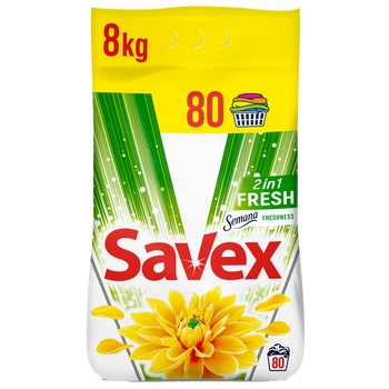 Detergent automat Savex 2in1 Fresh, 80 spalari, 8kg Detergent automat Savex 2in1 Fresh, 80 spalari, 8kg