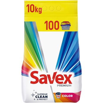 Detergent de rufe automat Savex Premium Color Floral, 100 spalari, 10kg