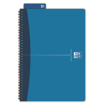 Caiet de birou cu spira Oxford Essential, Coperta cartonata, Dictando 90 file, A5 Caiet de birou cu spira Oxford Essential, Coperta cartonata, Dictando 90 file, A5