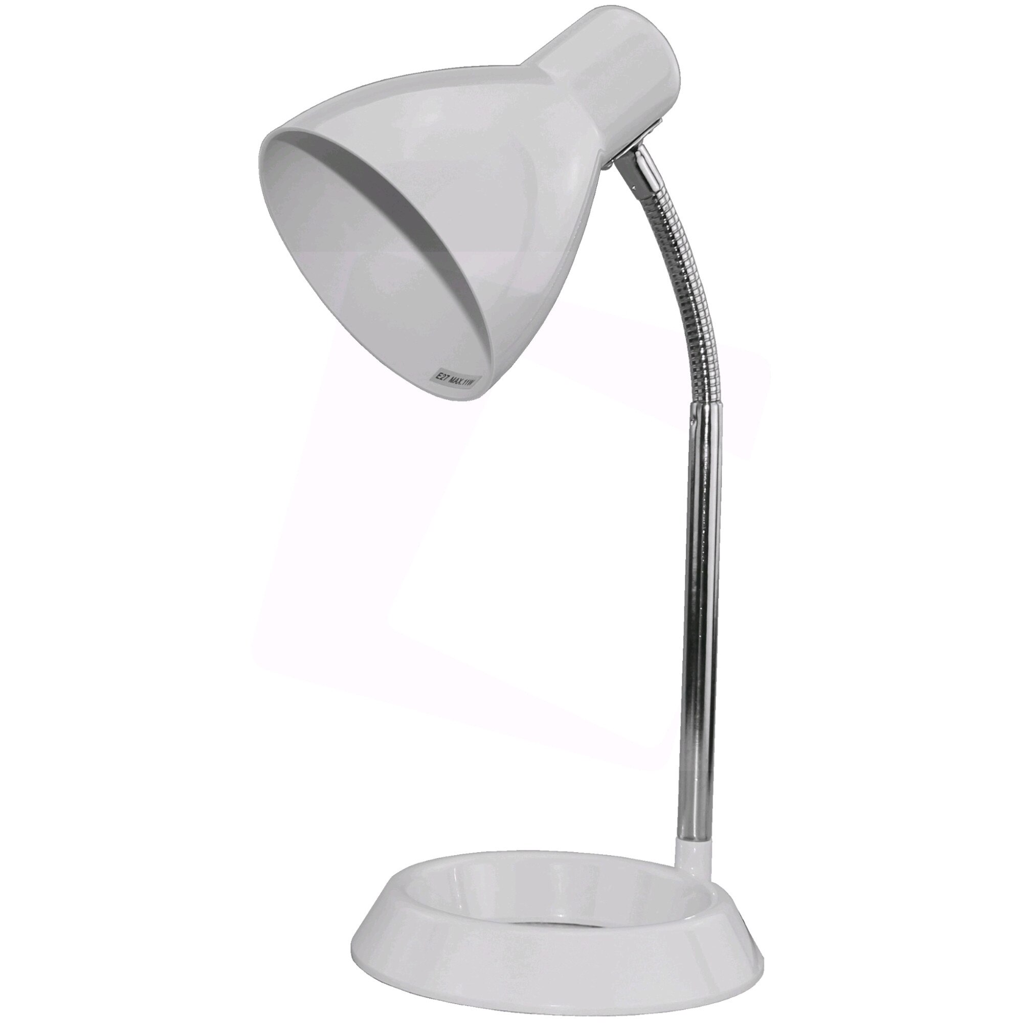 Lampa birou Avide O base Alb E27 max 15W