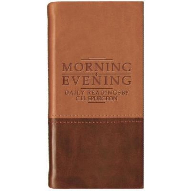 Morning and Evening - Matt Tan/Burgundy, Charles Haddon Spurgeon (Author)