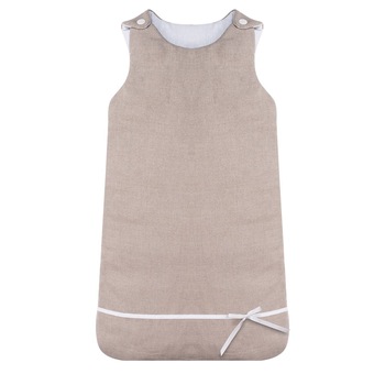 Sac de dormit bebe, Textilia, in, alb / gri, 75 cm Sac de dormit bebe, Textilia, in, alb / gri, 75 cm