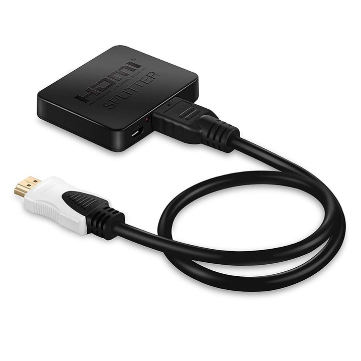 Сплитер HOPE R, HDMI 4Kx2K @ 30hz, 1 Вход, 2 Изхода, Черен