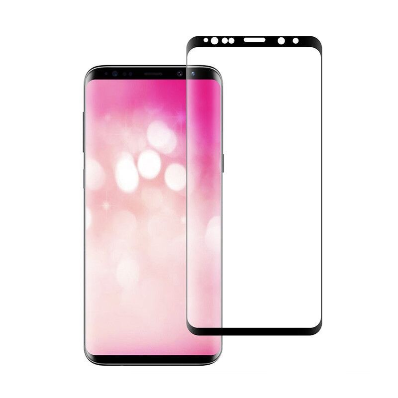 Folie Sticla Curbata pentru Samsung Galaxy S9 Plus Flippy® Full Face Negru