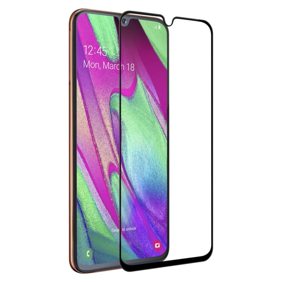 Folie de protectie 5D tempered glass Samsung Galaxy A40, Neagra