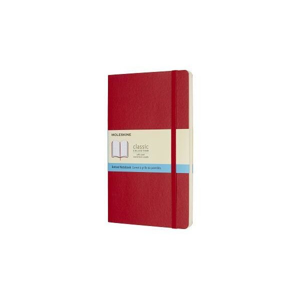 Moleskine Classic Notebook, Large, Dotted, Scarlet Red, Soft Cover (5 X 8.25), Moleskine (Author)