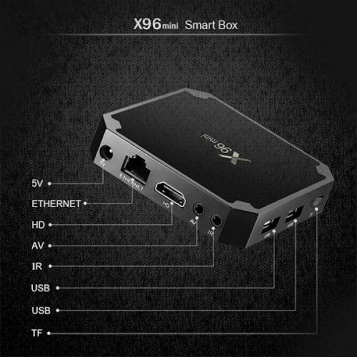 Коомплект Смарт ТВ бокс - Smart TV BOX X96 mini, 1GB +sd card kingston 32 GB