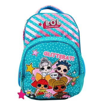 Ghiozdan L.O.L. Surprise Glitterati pentru fete de scoala , ATS , 2 compartimente si un buzunar frontal Ghiozdan L.O.L. Surprise Glitterati pentru fete de scoala , ATS , 2 compartimente si un buzunar frontal