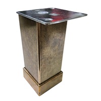 picior metalic pentru mobilier h80 mm finisaj auriu antichizat profil patrat 40x40 mm cu masca imagen 18_0_
0
