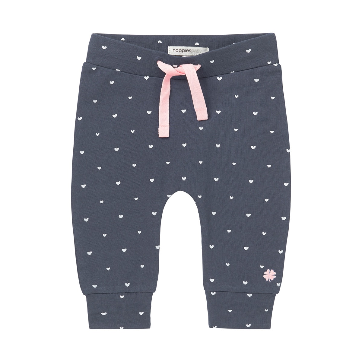 Pantaloni fetite, Noppies, inimioare, Neenah, bleumarin, Alb/ Bleumarin