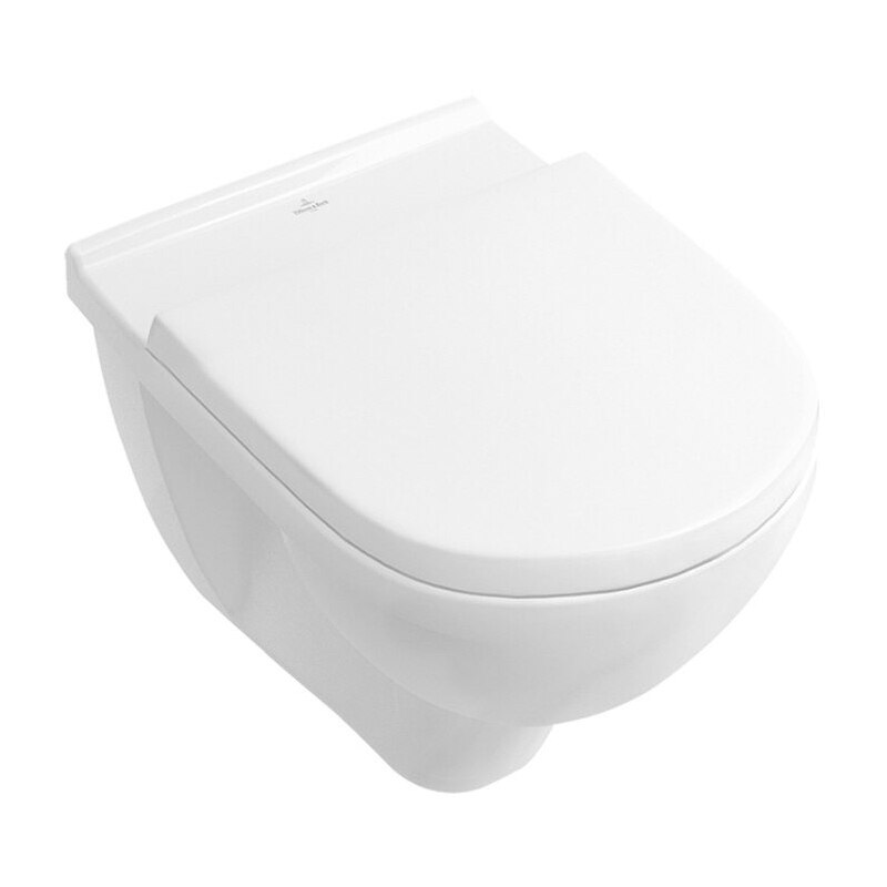 Set vas wc suspendat , compact direct flush, cu capac soft close, alb, Villeroy-Boch, O.Novo