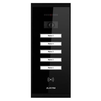 Panou exterior video SMART pentru 5 Familii - ELECTRA Panou exterior video SMART pentru 5 Familii - ELECTRA
