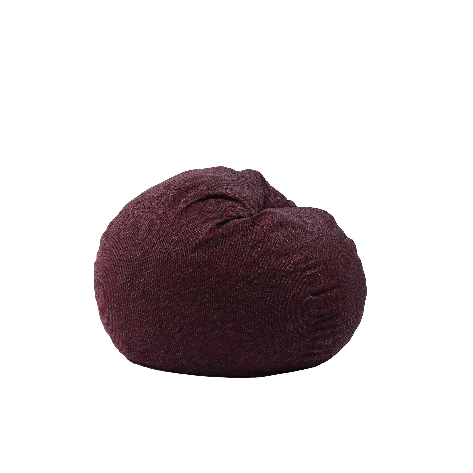 Fotoliu Pufrelax Matusalem - Black Wine (Gama Premium Rustic) umplut cu fulgi de burete memory mix