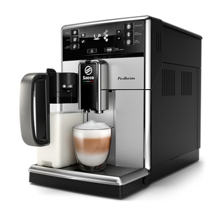 Espressor automat Saeco PicoBaristo SM5471/10, 10 bauturi, Carafa pentru lapte integrata 0.5 L, filtru AquaClean