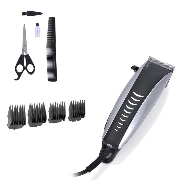 ISHOP Super Pro Clipper SP-4604 elektromos trimmelő, 12W, 4 vég, fekete / szürke