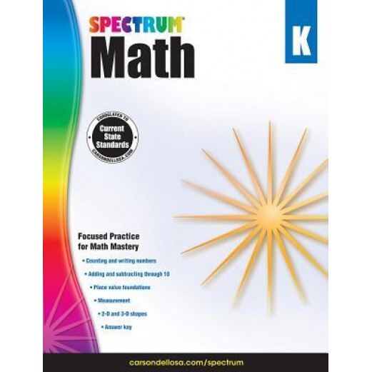 Spectrum Math Workbook, Grade K, Spectrum (Compiled by)