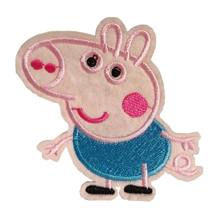 Petic textil / patch brodat Purcelusul George 6.5x7 cm