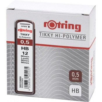 Cutie cu 10 seturi de mine Rotring HB 0.5mm,12buc/SET Cutie cu 10 seturi de mine Rotring HB 0.5mm,12buc/SET